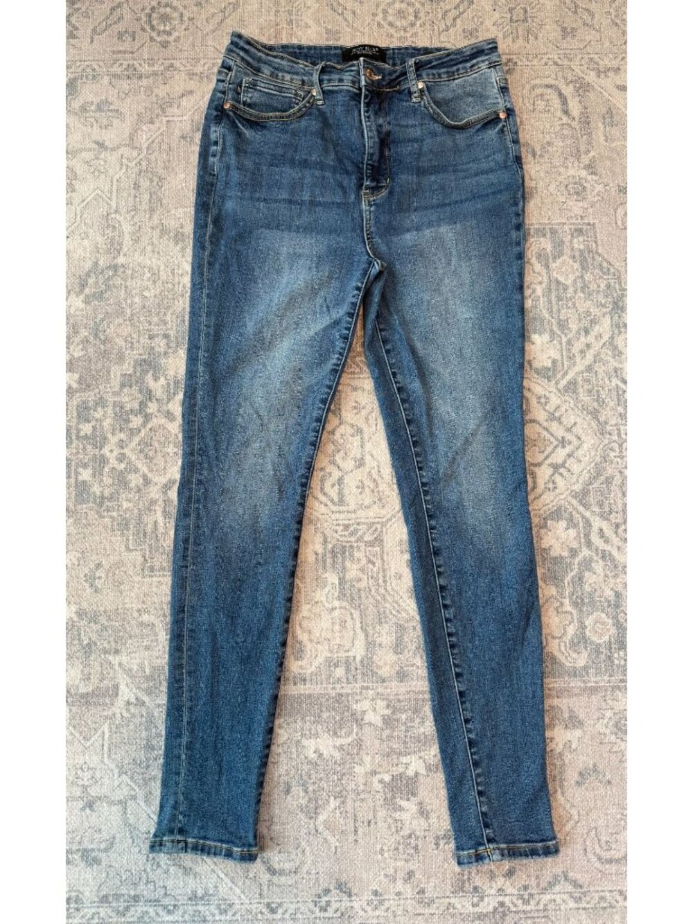 Judy Blue Women's Skinny Fit High Rise Stretch Denim Jeans Size 31 Blue Casual